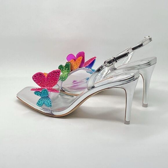 Sophia Webster Vanessa Embellished Butterfly Slingback Sandals size 38 - Picture 9 of 13